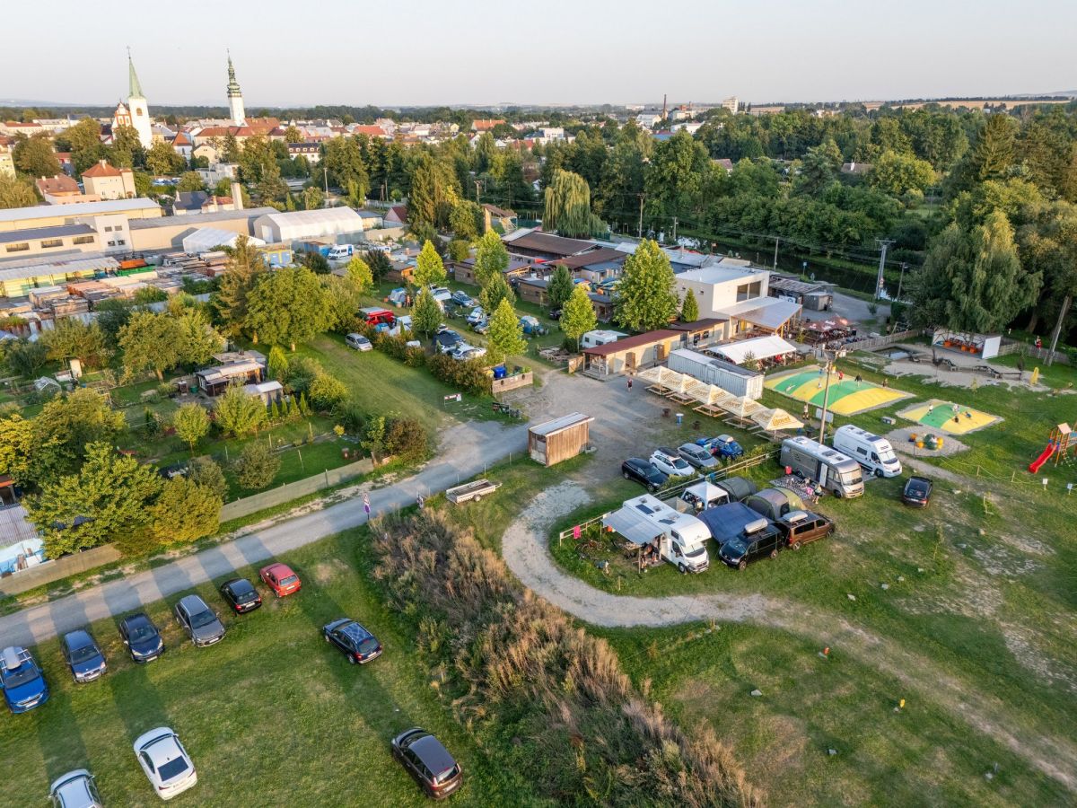 Pohled na kemp Litovel