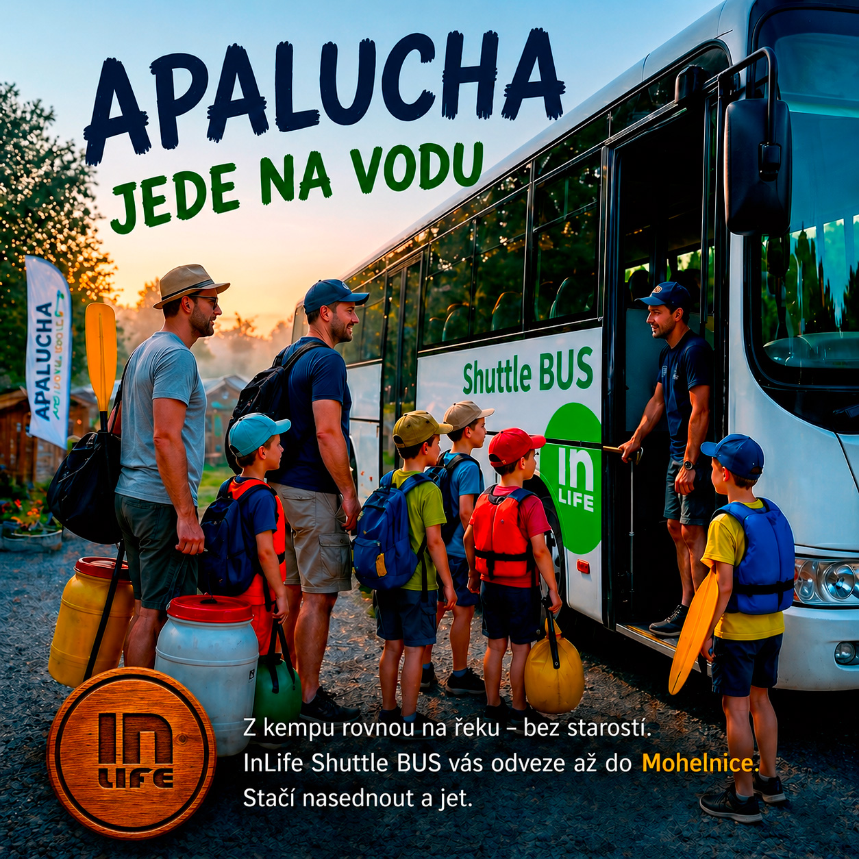 Apalucha jede na vodu